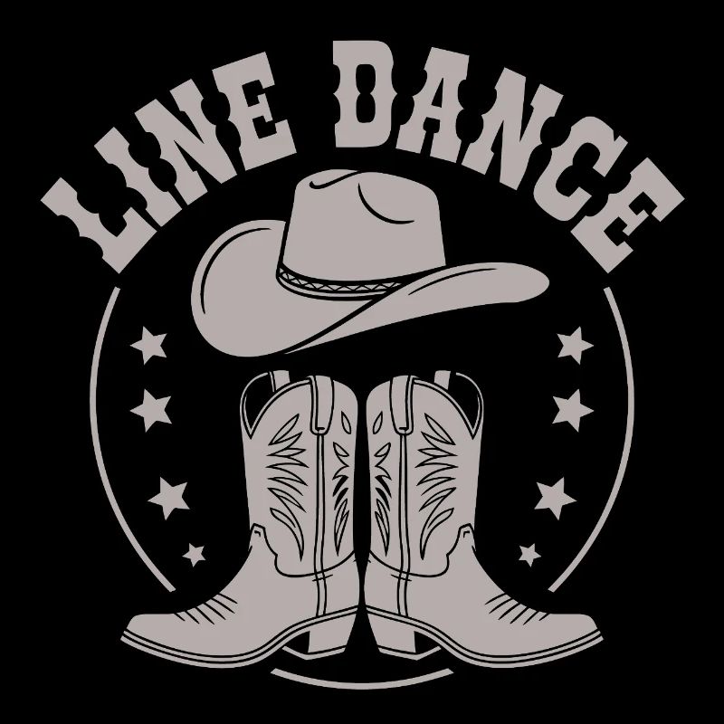 La danse en ligne est mon passe-temps. Design de danse en ligne cool