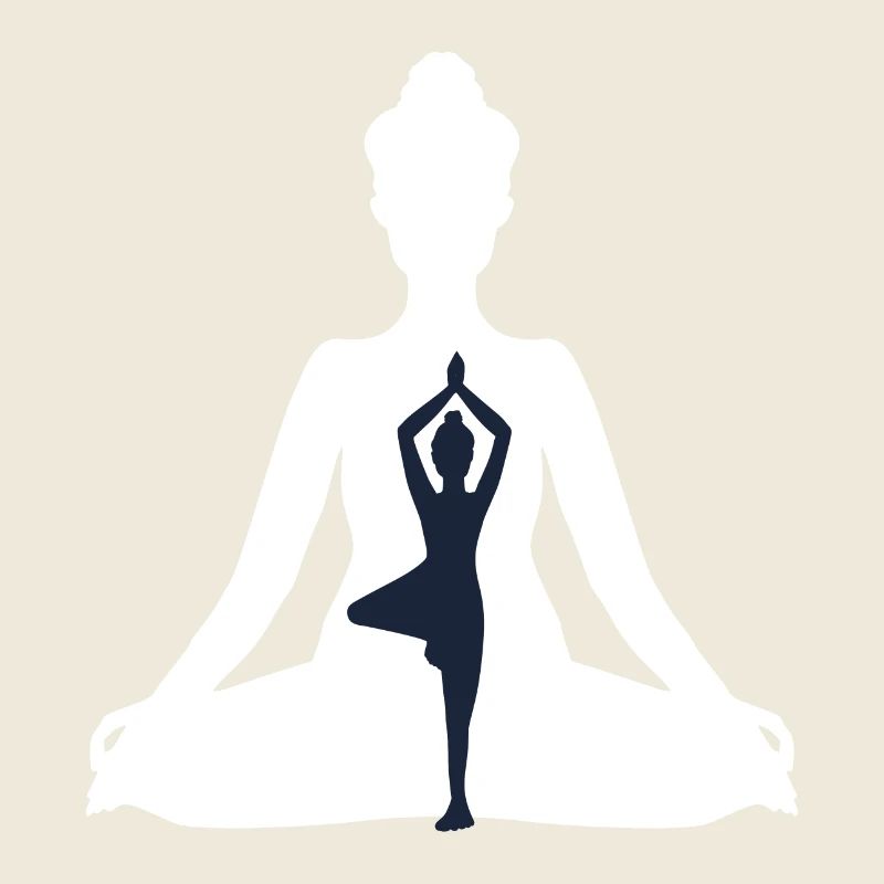 11 Siddhasana Yoga - Vrikshasana | Weiß - Schwarz