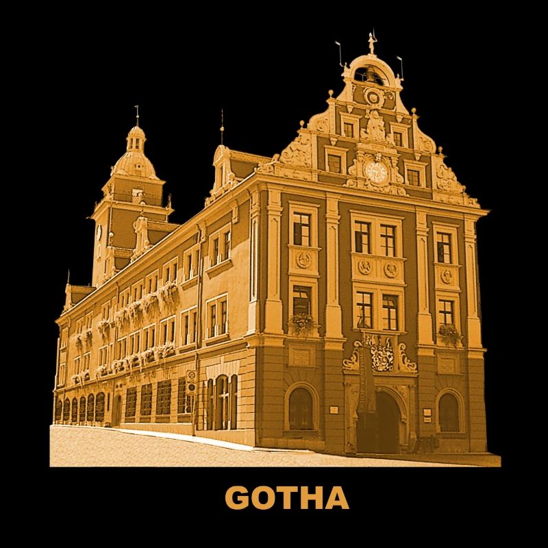 Gotha Town Hall Luther Bach Thuringia