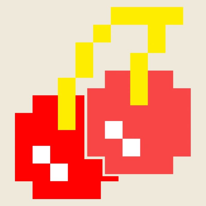 8 Bit Pixel Kirschen 80er Jahre Videospiel Halloween