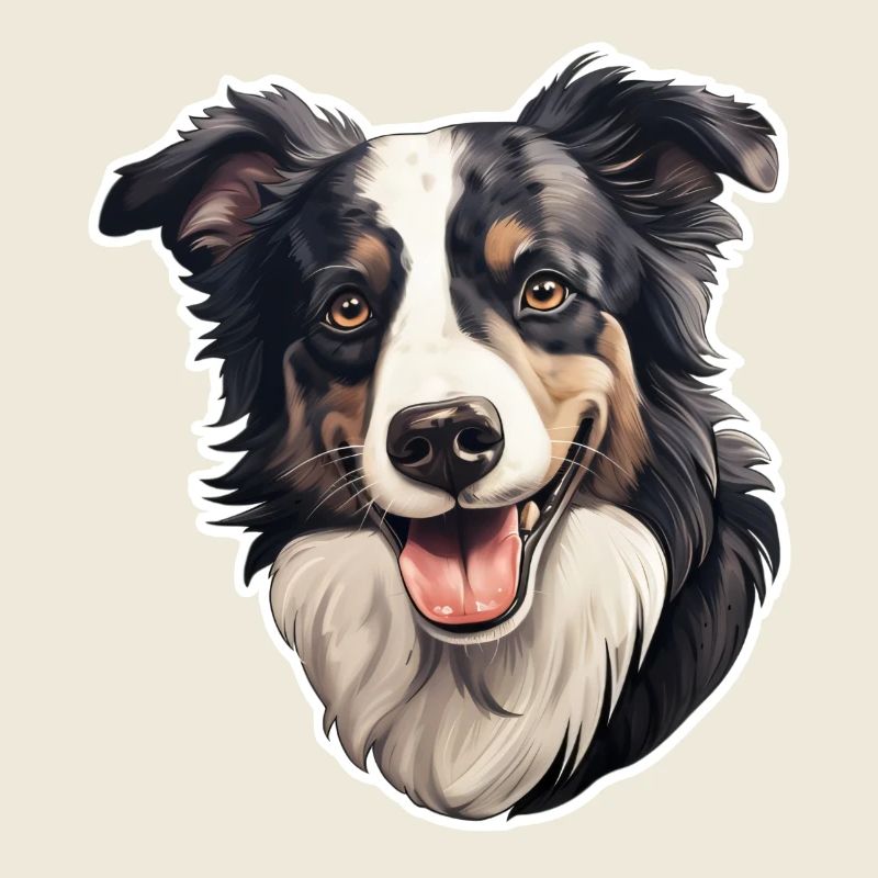 Tête de Border Collie