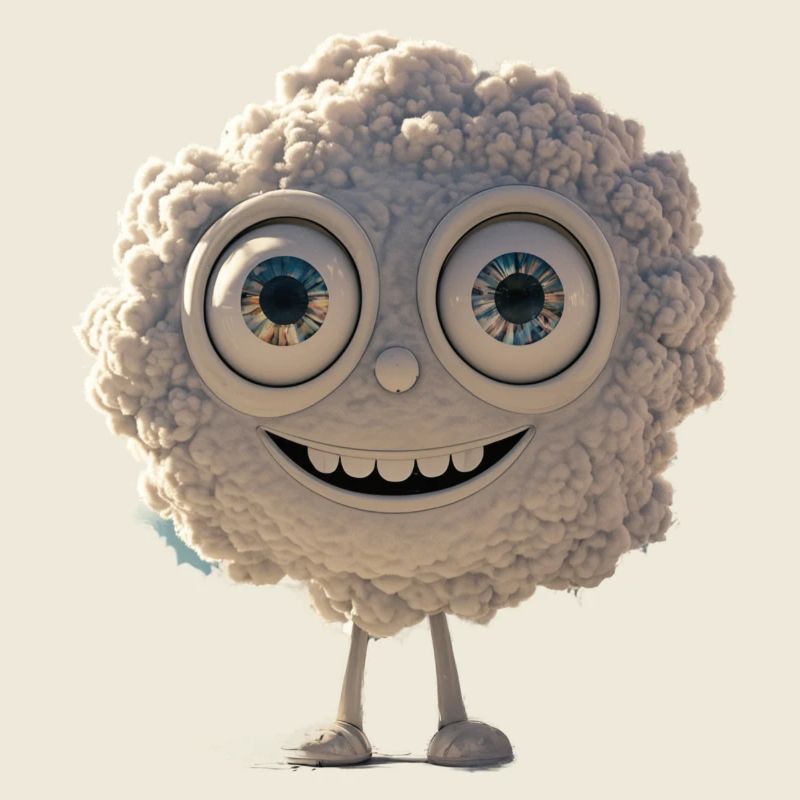 Avatar nuage heureux et moelleux