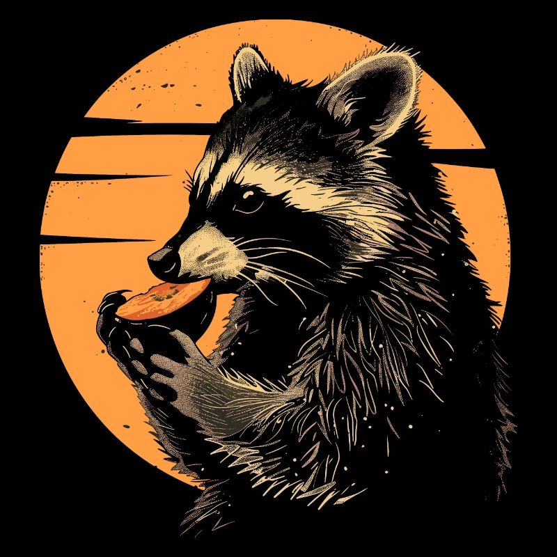 Mignon raton laveur raton laveur nature bébé raton laveur forêt