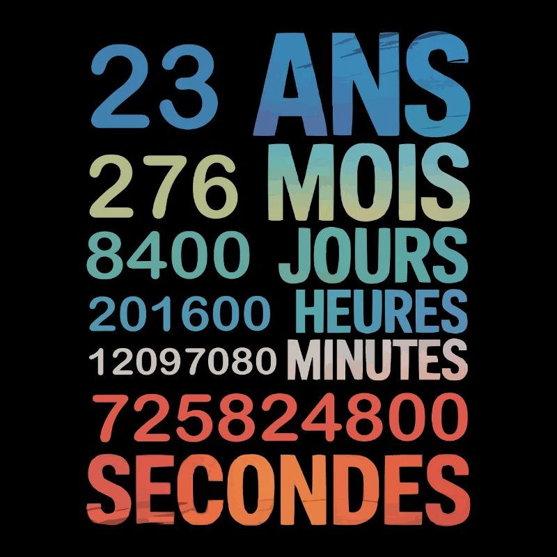 23 ans de vie – chaque seconde compte