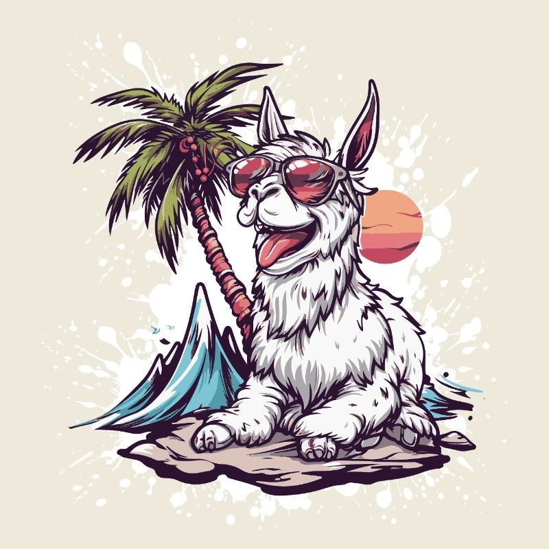 Alpaka Llama Sommer Urlaub