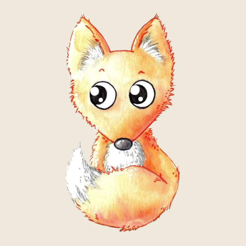 Cute cartoon fox