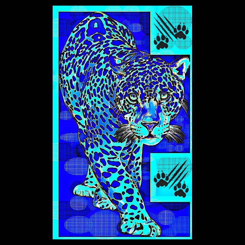 Le léopard bleu
