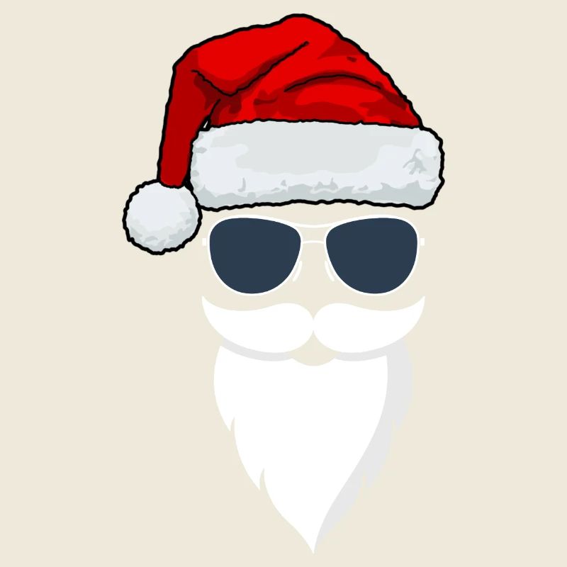 Cooler Weihnachtsmann mit Sonnenbrille Geschenk