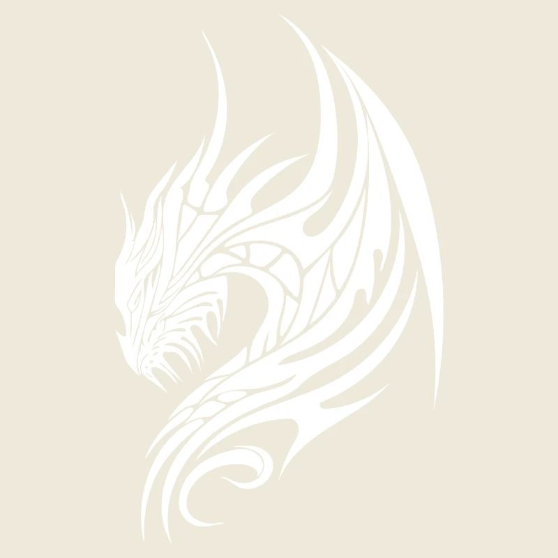 Dragon tatoué avec des ailes