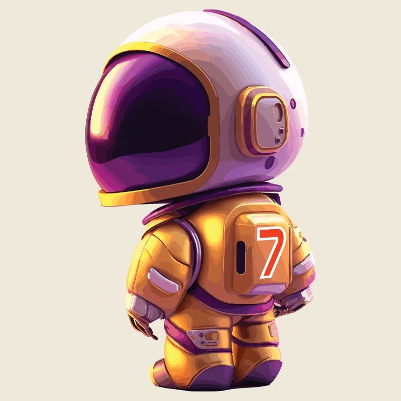 Space Kid Young Astronaut Birthday Seven