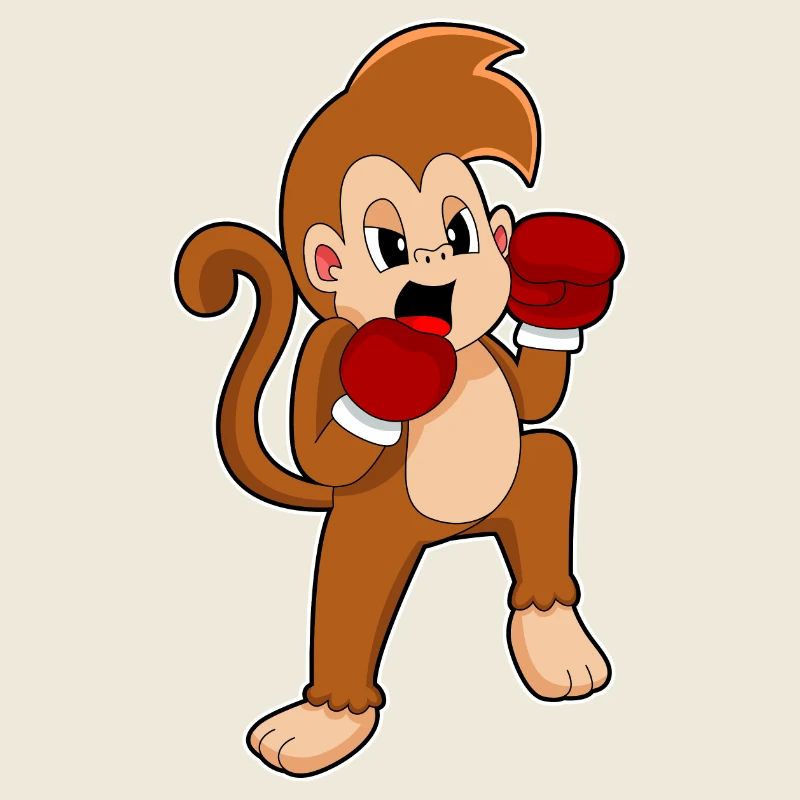 Monkey Boxer Boxing Gloves Boxing