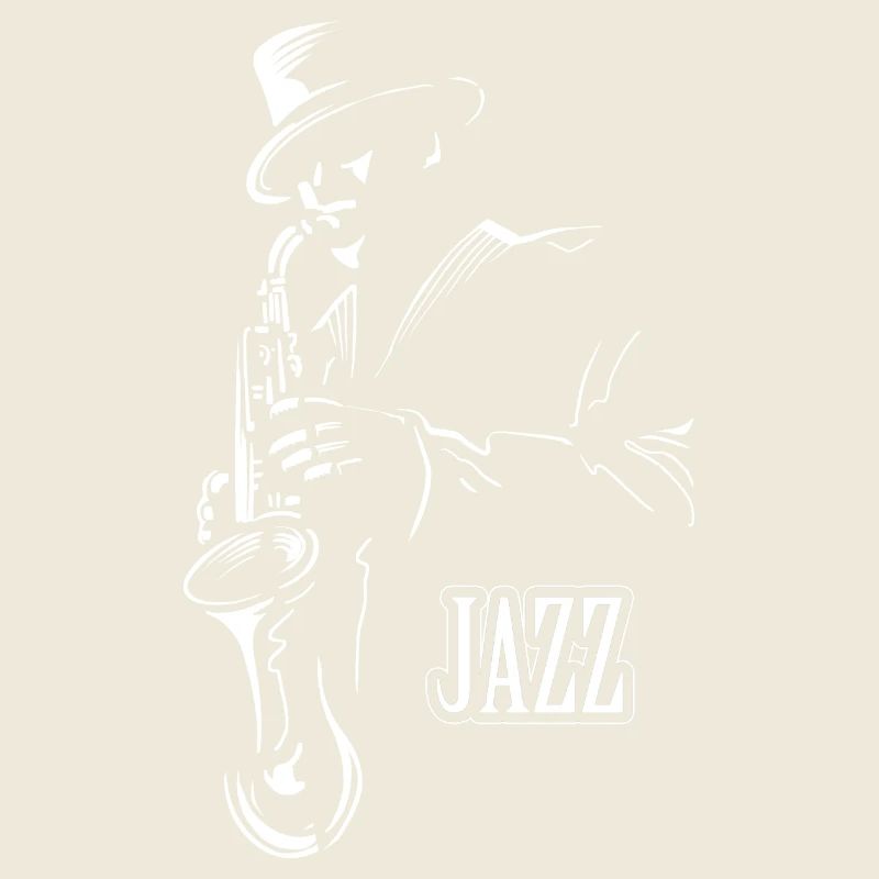 Jazz Sax Schwarz-Weiß