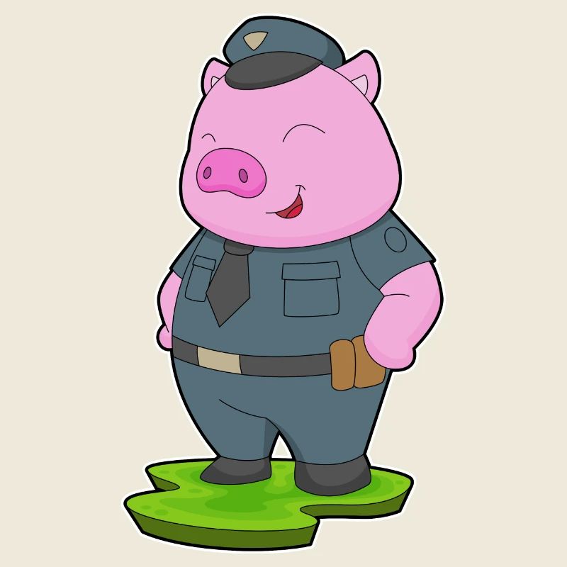 Pig Policeman Police