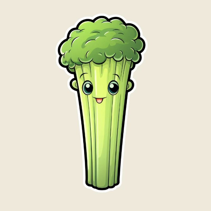 Staudensellerie oder Stangensellerie Kawaii