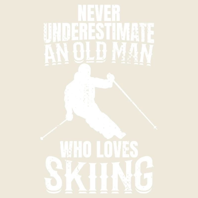 Skifahrer Opa
