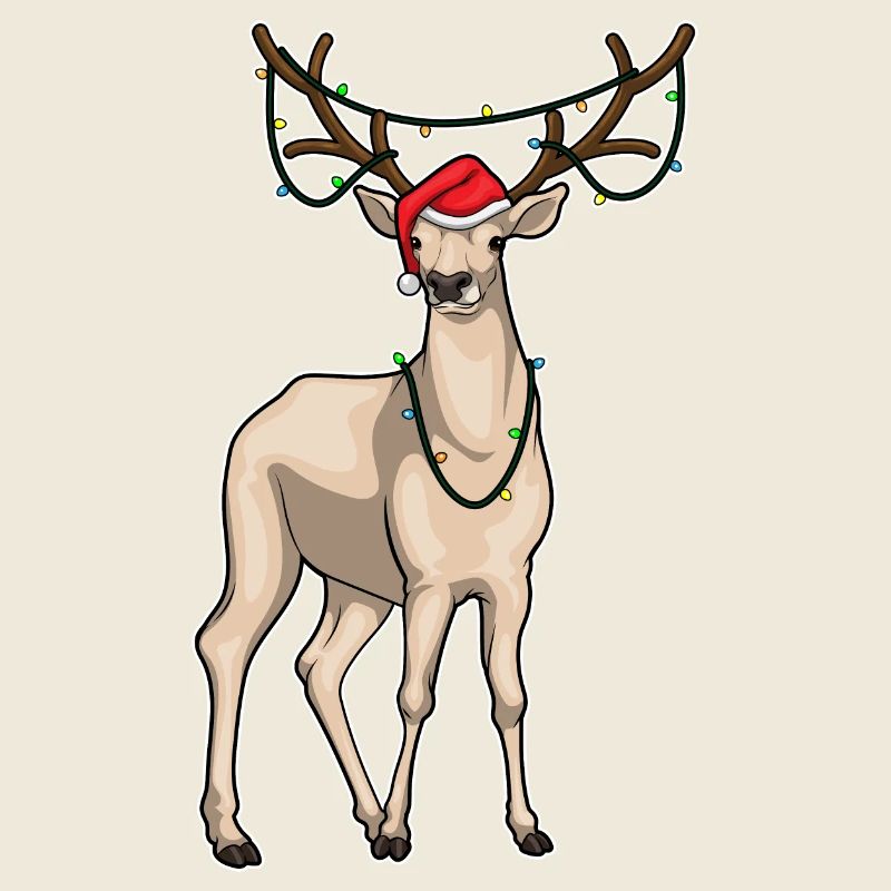 Rentier Weihnachten Lichterkette