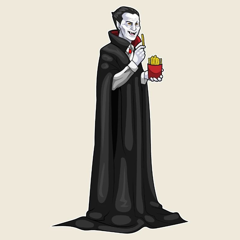 Frites d’Halloween vampire