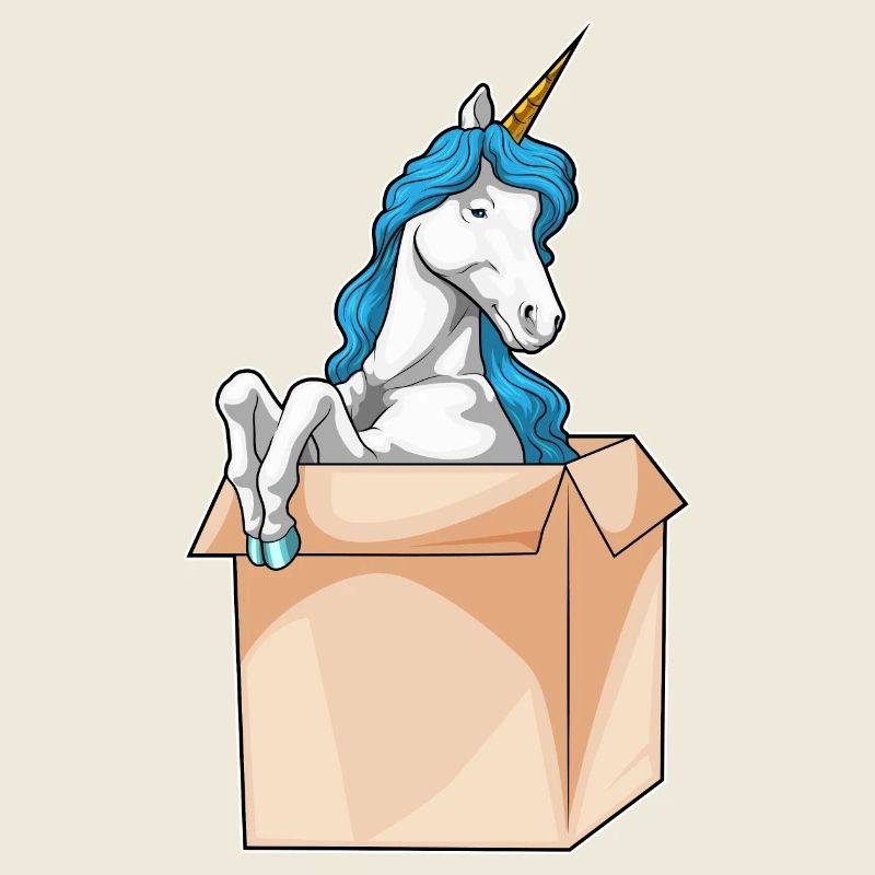 Einhorn Karton