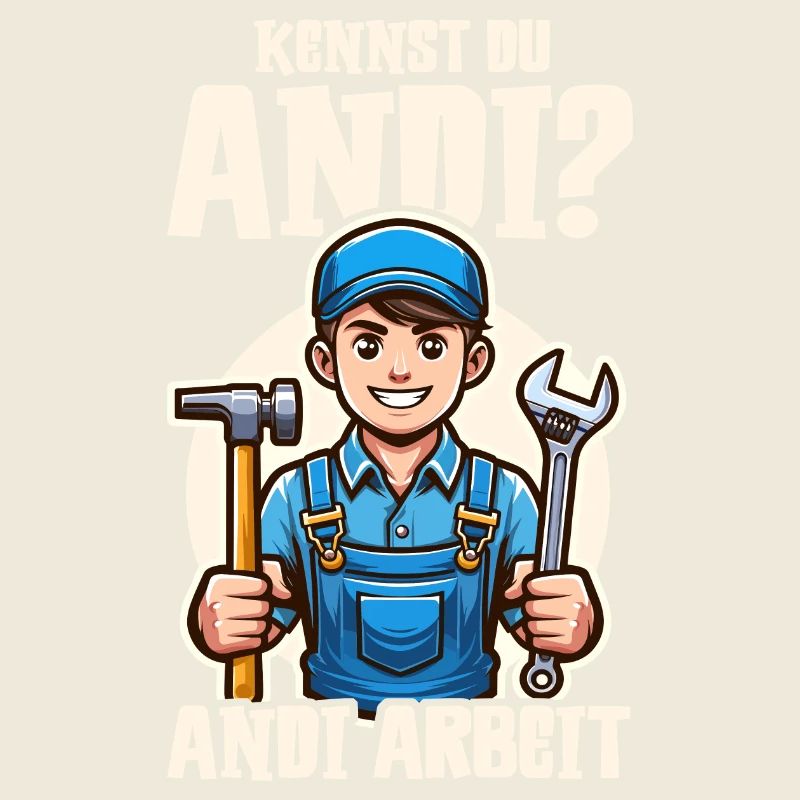 Handwerker Andi Arbeit Geschenk Sprüche Lustig
