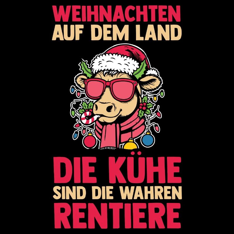 Weihnachtsmann Traktor Weihnachtsfest Bauer Landwi