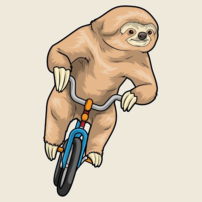 Faultier Fahrrad