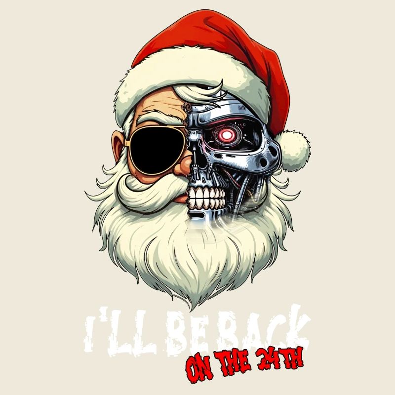 Cyber Père Noël Terminator Je SERAI DE RETOUR