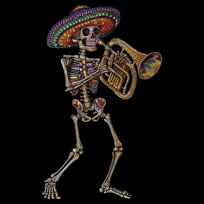 Tuba Squelette Mexicain