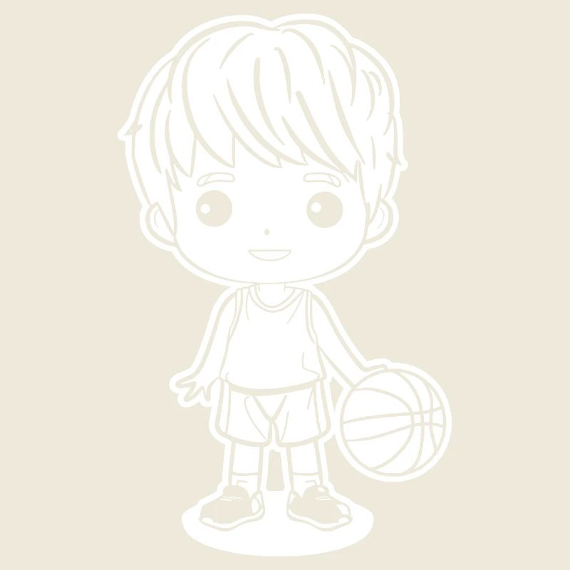 Kleiner Basketball Junge
