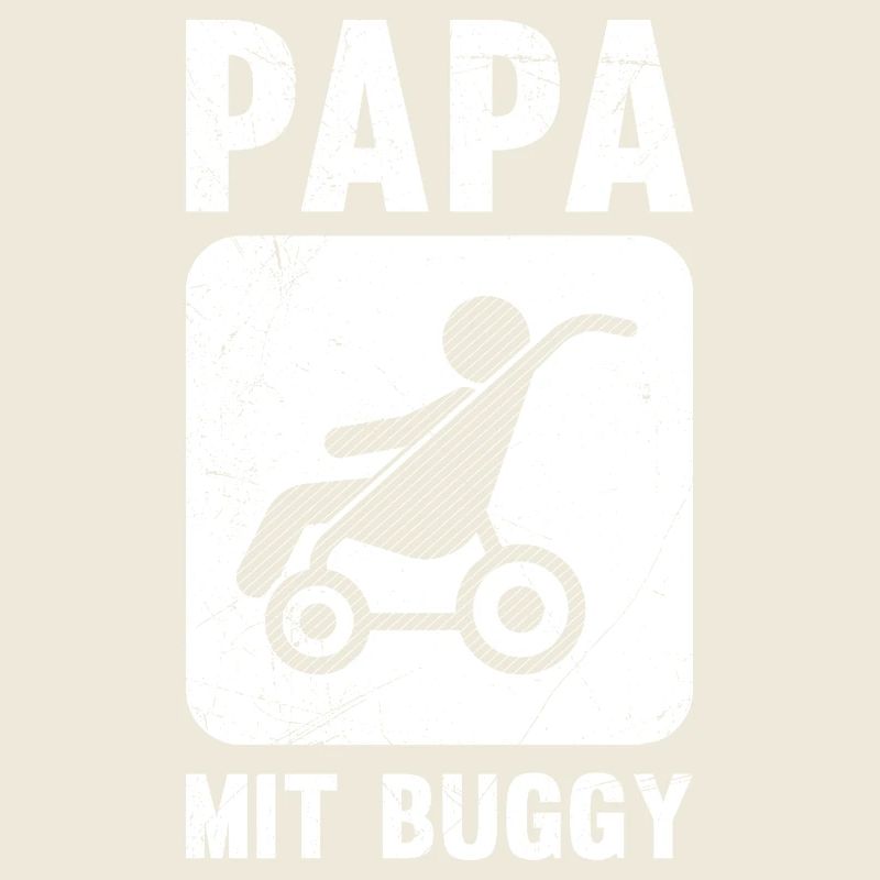 Werdender Vater PAPA MIT BUGGY Lustiges