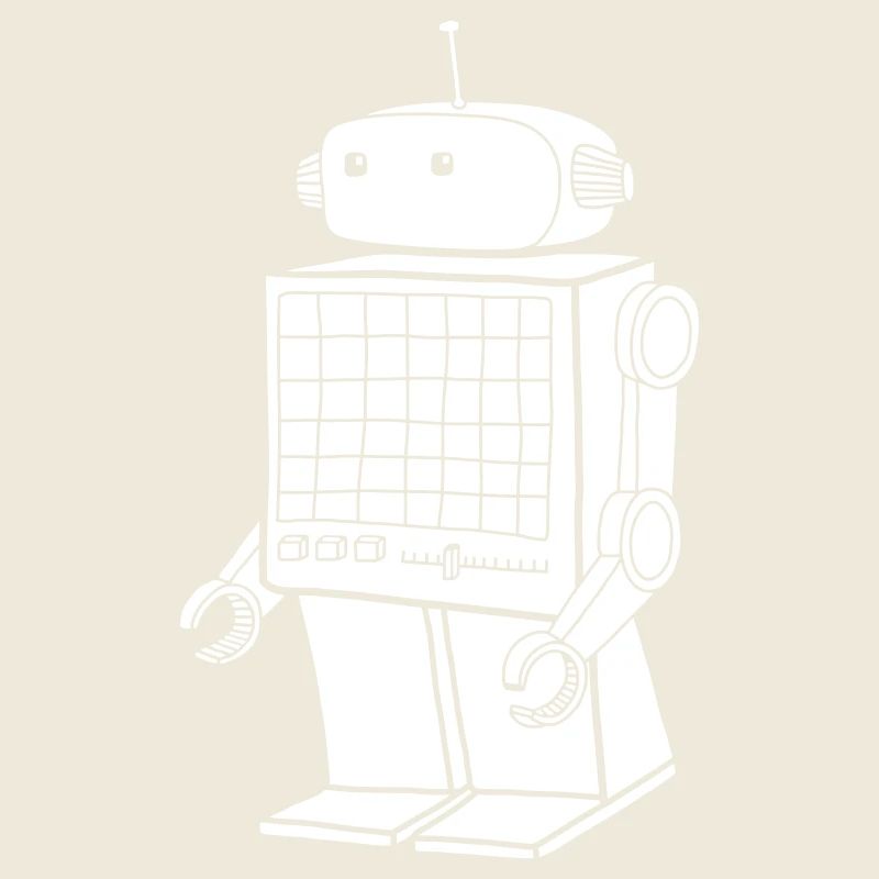 Retro Roboter – Vintage KI Android Design