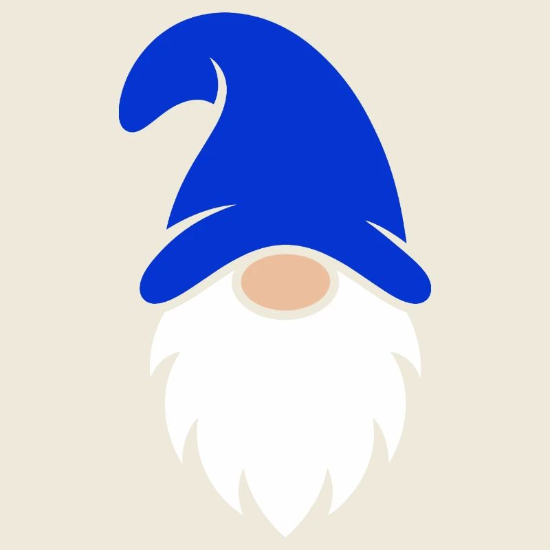 Cute Dark Blue Christmas Gnome
