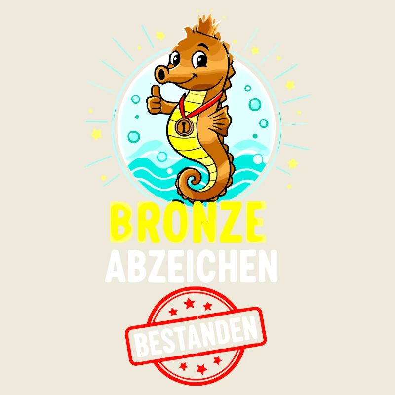 Bronze Seepferdchen Abzeichen 