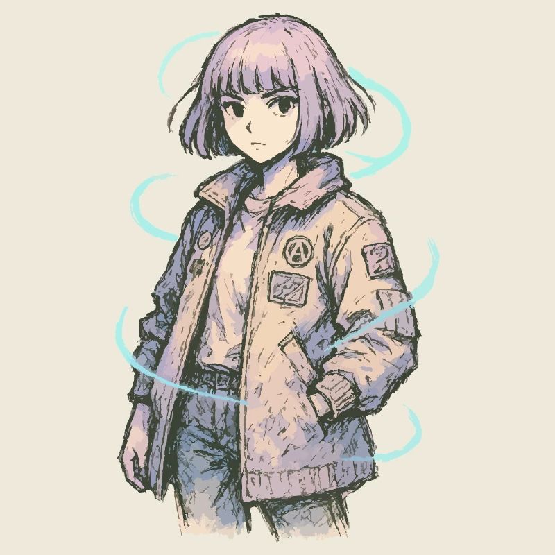 Neon Patch Bomber Mädchen