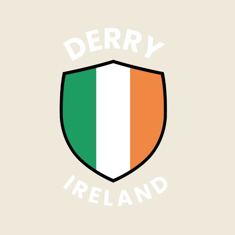 Drapeau du Derry Ireland Shield