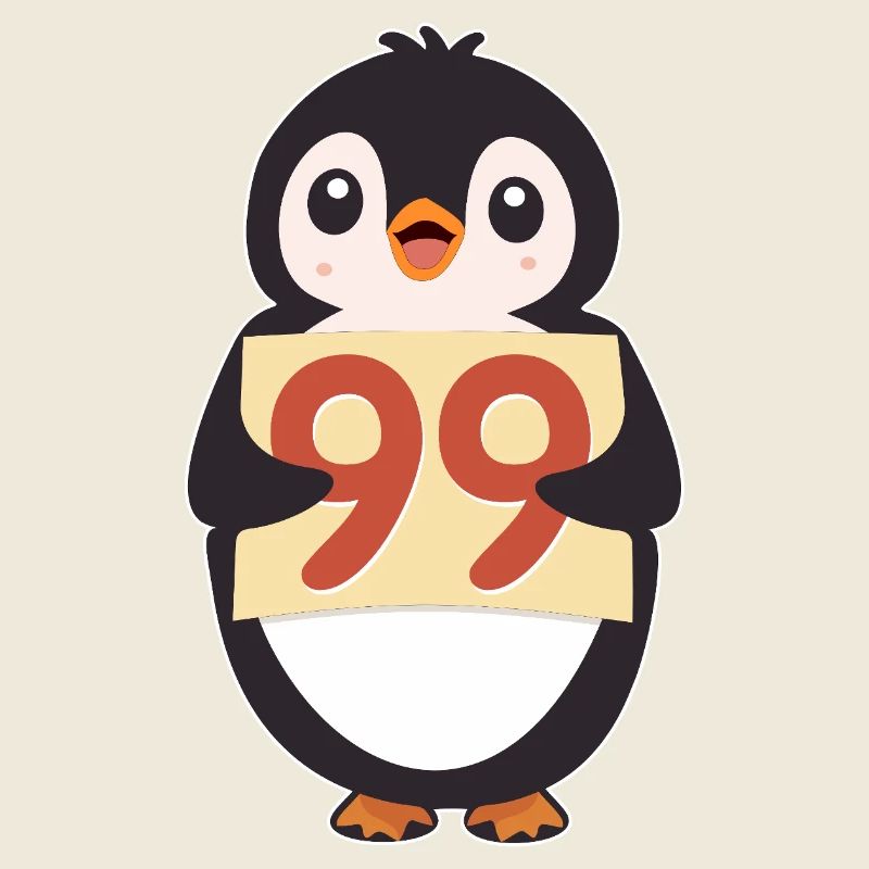 Panneau de compte à rebours du Pingouin 99