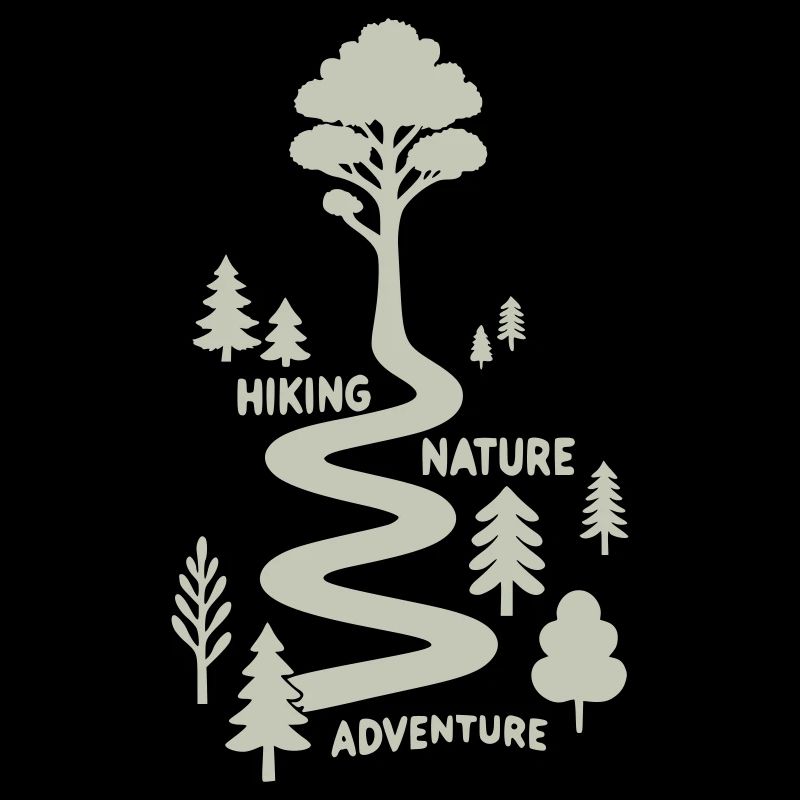 Wanderpfad mit Bäumen