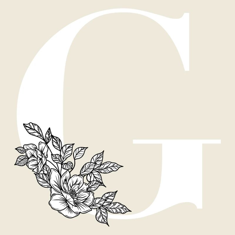 Buchstabe G Blume