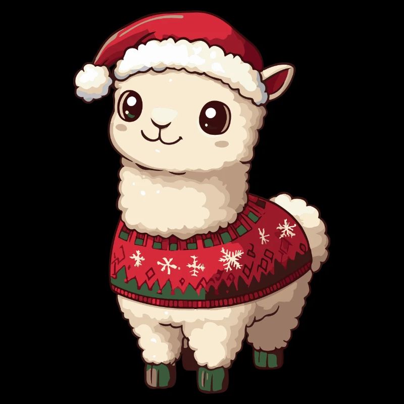 Alpaca Llama Christmas Comic