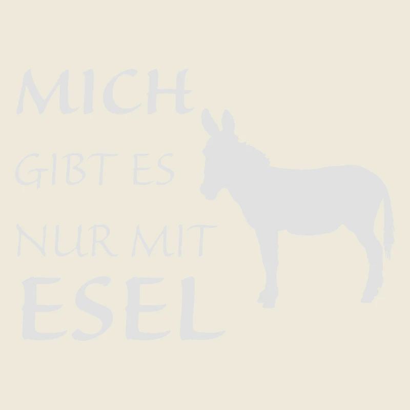 Nur mit Esel