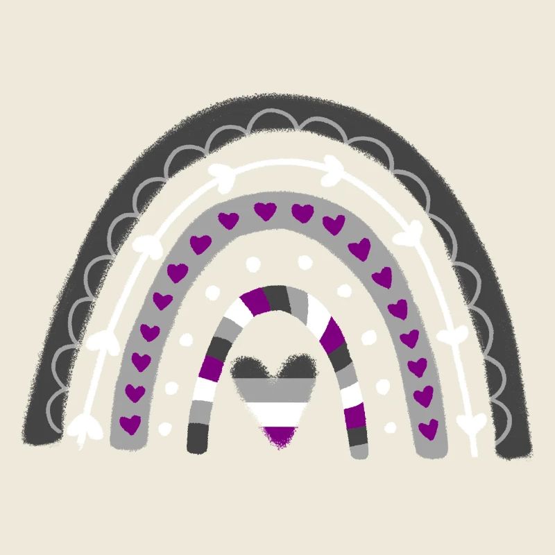 Asexual Pride Boho Regenbogen