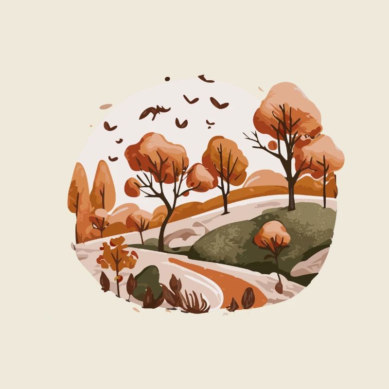 Gemütliche Landschaft (Herbstkollektion #4)