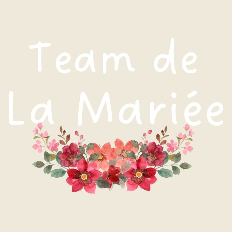 Team de la mariée fleurs