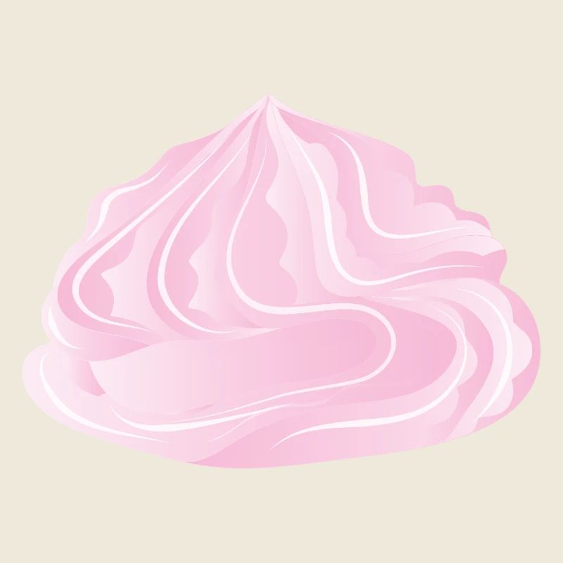 Illustration d’un nappage à la crème rose