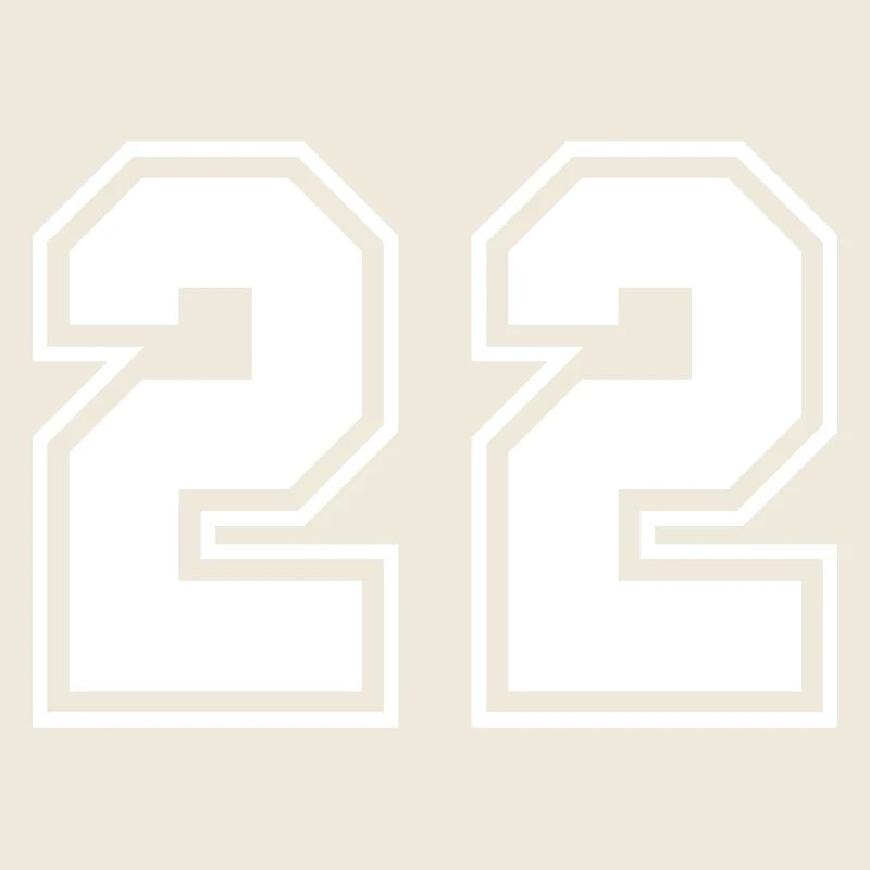 Sporty Number Design 22