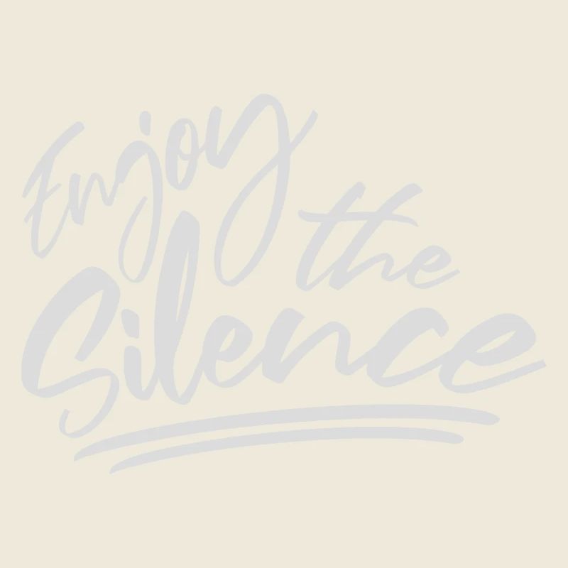 Profitez du silence Dire calme Silence Introverti