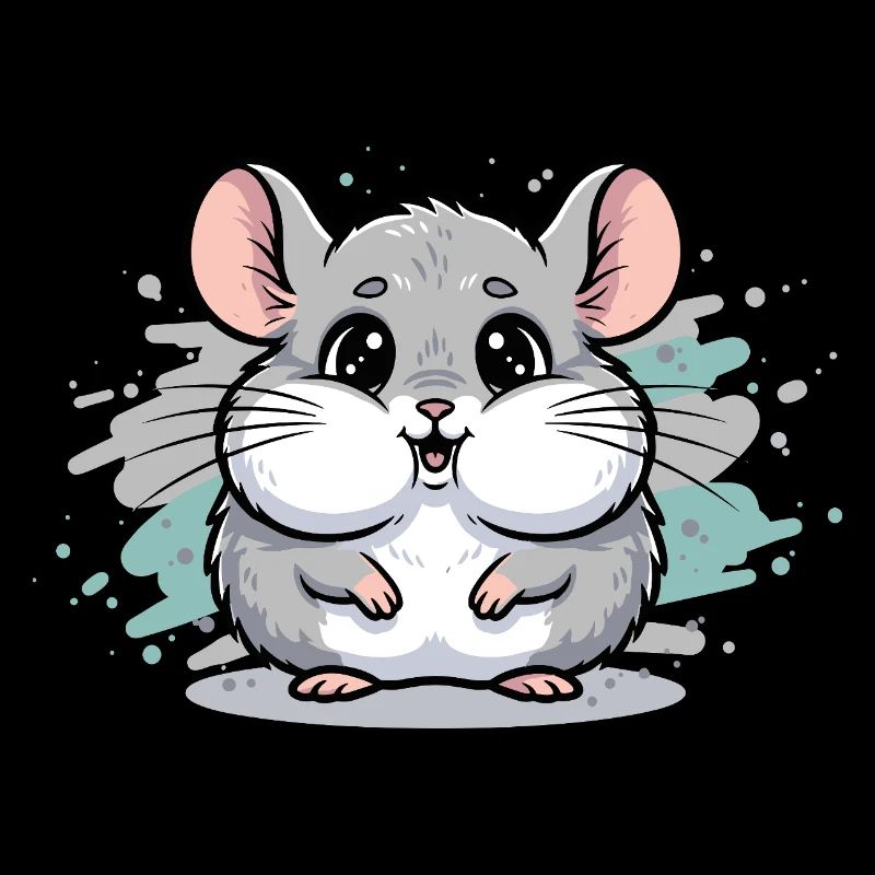 Cuddly Hamster Cartoon