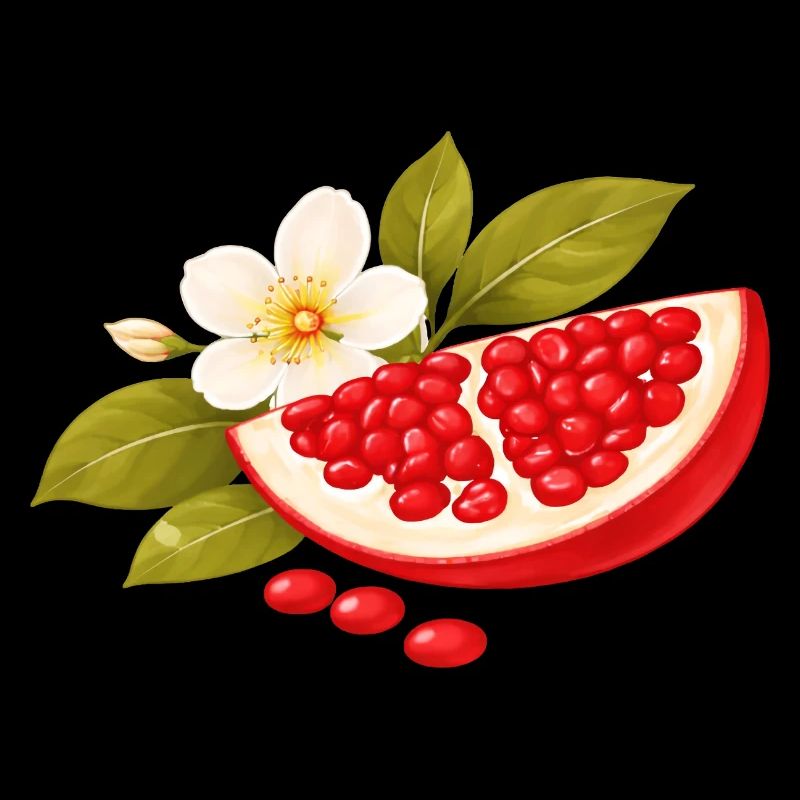 Motif de la fleur de grenade