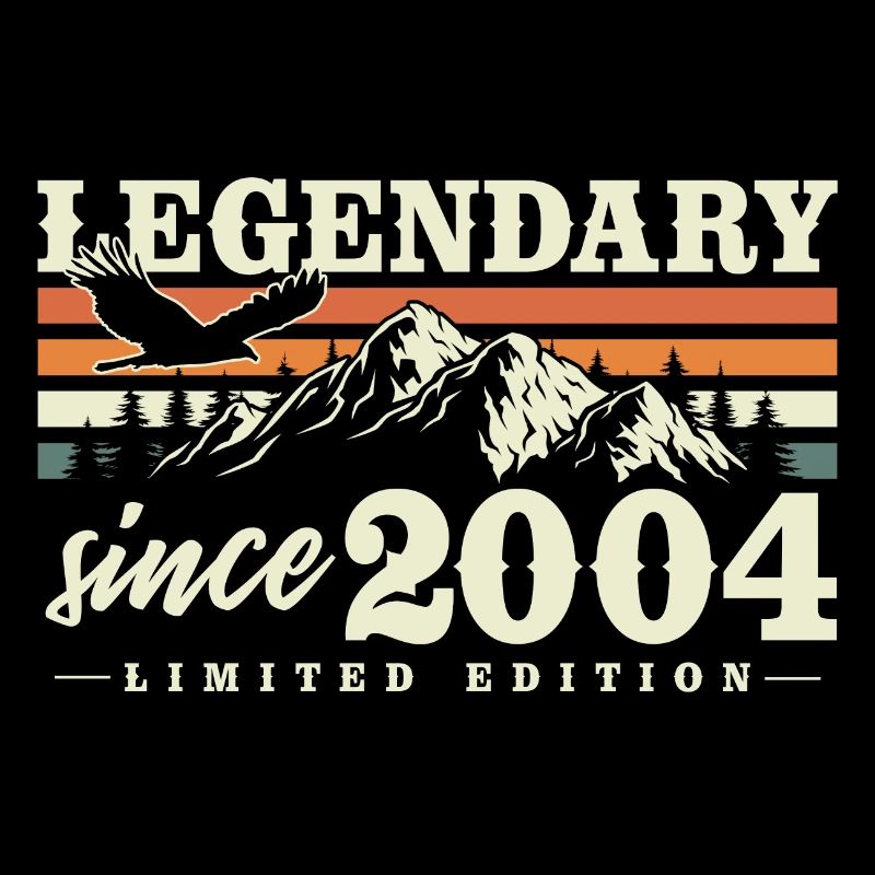 Legendary Since 2004 Vintage Vintage Birthday