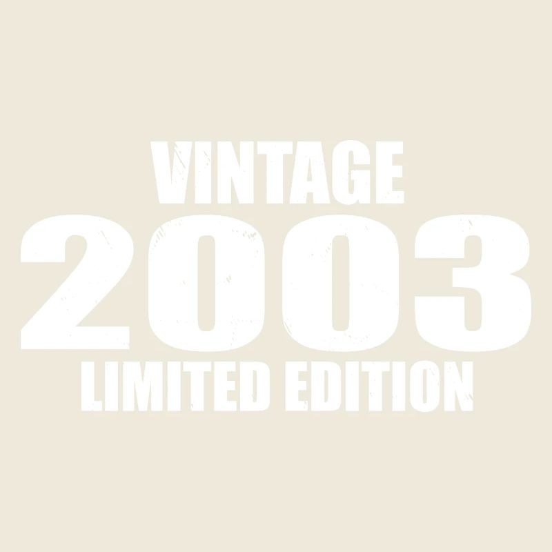 Millésime 2003 Anniversaire 2003 Rétro 2003