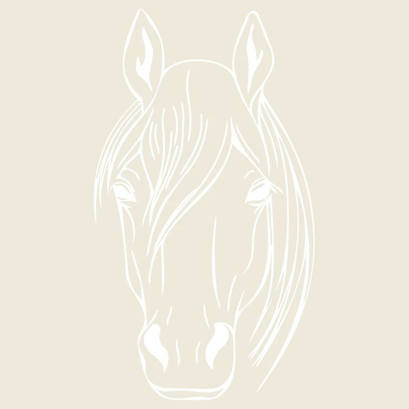 Horse head vector
